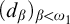 left parenthesis d Subscript beta Baseline right parenthesis Subscript beta less than omega 1