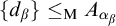 StartSet d Subscript beta Baseline EndSet less than or equals Subscript normal upper M Baseline upper A Subscript alpha Sub Subscript beta