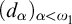 left parenthesis d Subscript alpha Baseline right parenthesis Subscript alpha less than omega 1
