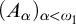 left parenthesis upper A Subscript alpha Baseline right parenthesis Subscript alpha less than omega 1