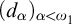 left parenthesis d Subscript alpha Baseline right parenthesis Subscript alpha less than omega 1