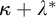 kappa plus lamda Superscript asterisk