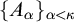 left brace upper A Subscript alpha Baseline right brace Subscript alpha less than kappa