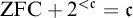 upper Z upper F upper C plus 2 Superscript less than German c Baseline equals German c