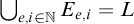 union Underscript e comma i element of double struck upper N Endscripts upper E Subscript e comma i Baseline equals upper L