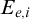 upper E Subscript e comma i
