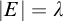 StartAbsoluteValue upper E EndAbsoluteValue equals lamda