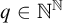q element of double struck upper N Superscript double struck upper N