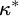 kappa Superscript asterisk