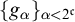left brace g Subscript alpha Baseline right brace Subscript alpha less than 2 Sub Superscript German c