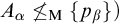 upper A Subscript alpha Baseline neither less than nor equals Subscript normal upper M Baseline StartSet p Subscript beta Baseline EndSet right parenthesis