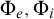 normal upper Phi Subscript e Baseline comma normal upper Phi Subscript i Baseline
