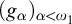 left parenthesis g Subscript alpha Baseline right parenthesis Subscript alpha less than omega 1