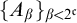 left brace upper A Subscript beta Baseline right brace Subscript beta less than 2 Sub Superscript German c