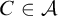 upper C element of script upper A