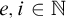 e comma i element of double struck upper N