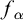 f Subscript alpha