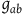 g Subscript a b