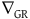 nabla Subscript GR Baseline