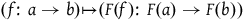 left parenthesis f colon a right arrow b right parenthesis right arrow from bar left parenthesis upper F left parenthesis f right parenthesis colon upper F left parenthesis a right parenthesis right arrow upper F left parenthesis b right parenthesis right parenthesis