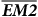 ModifyingAbove bold italic upper E bold italic upper M Baseline bold 2 With bar