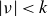 StartAbsoluteValue nu EndAbsoluteValue less than k