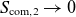 upper S Subscript normal c normal o normal m comma 2 Baseline right arrow 0