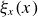 xi Subscript x Baseline left parenthesis x right parenthesis
