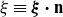 xi identical to bold italic xi bold dot bold n