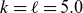 k equals script l equals 5.0