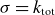 sigma equals k Subscript normal t normal o normal t