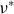 nu Superscript asterisk