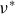 nu Superscript asterisk