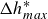 upper Delta h Subscript m a x Superscript asterisk