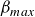 beta Subscript m a x