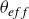 theta Subscript e f f