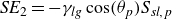 italic SE Subscript 2 Baseline equals minus gamma Subscript italic log base 10 Baseline cosine left parenthesis theta Subscript p Baseline right parenthesis upper S Subscript italic sl comma p