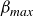 beta Subscript italic max