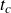 t Subscript c