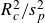 upper R Subscript c Superscript 2 Baseline divided by s Subscript p Superscript 2