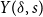 upper Y left parenthesis delta comma s right parenthesis
