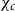 chi Subscript c