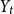 upper Y Subscript t