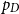 p Subscript upper D