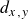 d Subscript x comma y