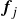 bold italic f Subscript j