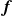 bold italic f