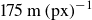 175 micro sign normal m left parenthesis normal p normal x right parenthesis Superscript negative 1