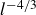 l Superscript negative 4 divided by 3