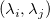left parenthesis lamda Subscript i Baseline comma lamda Subscript j Baseline right parenthesis